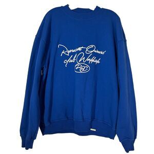 Represent Owners Club Crew Neck Sweatshirt Mens Sz. L Blue Active Wear